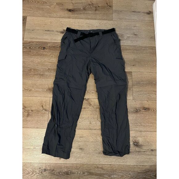 Columbia Mens Gray Outdoor Hiking Nylon Convertible Pants Size 34 x 30 - Picture 1 of 3